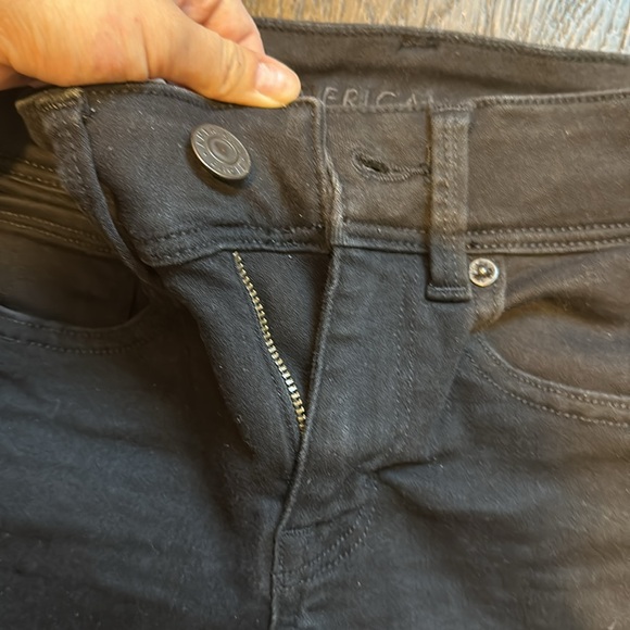 Black American Eagle Kick Boot Jeans - Picture 5 of 7